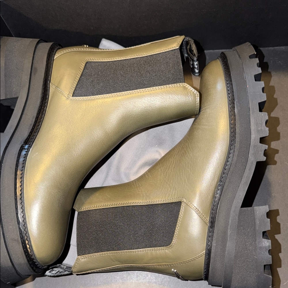 Zadig & Voltaire Khaki Chelsea Boots